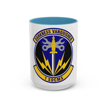 1st Special Operations Component Maintenance Squadron (U.S. Air Force) Accent Coffee Mug 15oz Light Blue - Go Mug Yourself