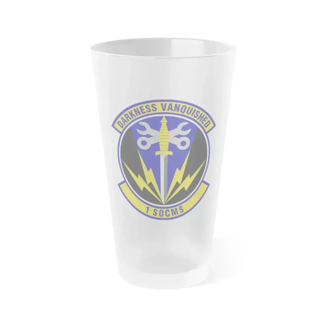 1st Special Operations Component Maintenance Squadron (U.S. Air Force) Frosted Pint Glass 16oz 16oz Frosted - Go Mug Yourself