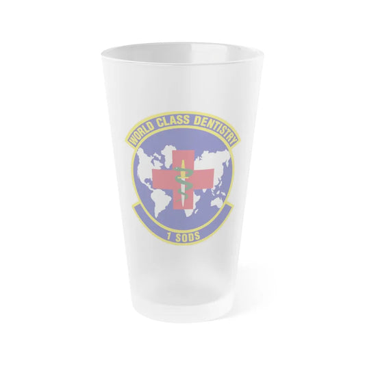 1st Special Operations Dental Squadron (U.S. Air Force) Frosted Pint Glass 16oz-16oz-Frosted-Go Mug Yourself