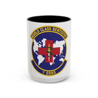 1st Special Operations Dental Squadron (U.S. Air Force) Accent Coffee Mug 15oz Black - Go Mug Yourself