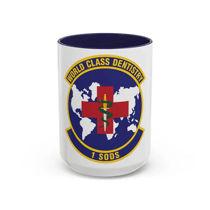 1st Special Operations Dental Squadron (U.S. Air Force) Accent Coffee Mug 15oz Navy - Go Mug Yourself
