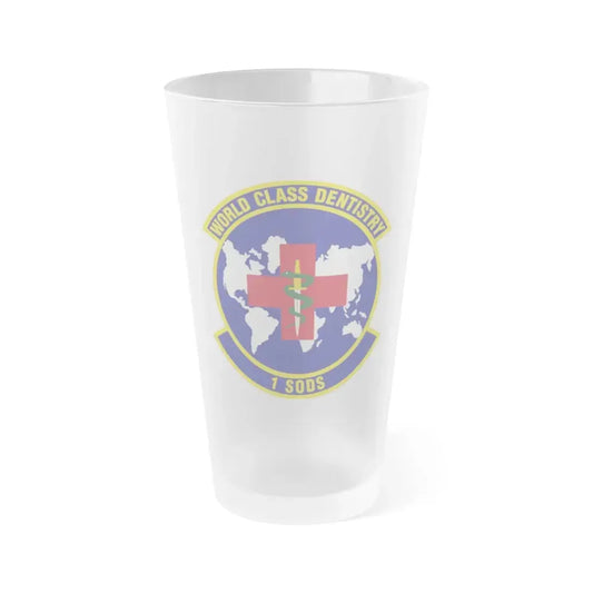 1st Special Operations Dental Squadron (U.S. Air Force) Frosted Pint Glass 16oz 16oz Frosted - Go Mug Yourself