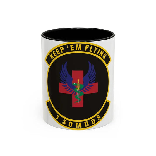 1st Special Operations Medical Operations Squadron (U.S. Air Force) Accent Coffee Mug 11oz Black - Go Mug Yourself