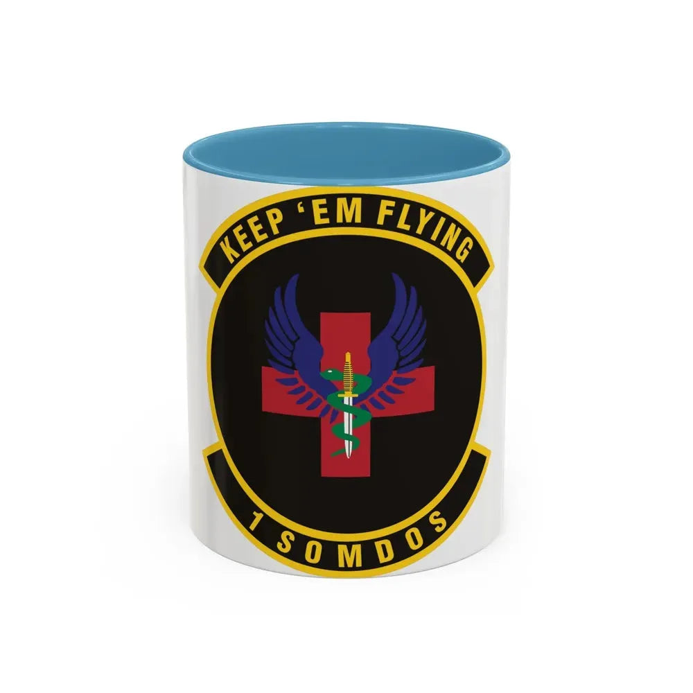 1st Special Operations Medical Operations Squadron (U.S. Air Force) Accent Coffee Mug 11oz Light Blue - Go Mug Yourself
