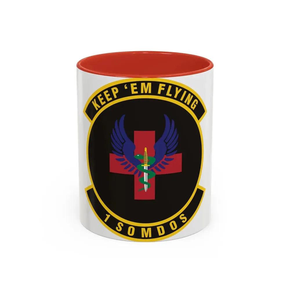 1st Special Operations Medical Operations Squadron (U.S. Air Force) Accent Coffee Mug 11oz Red - Go Mug Yourself