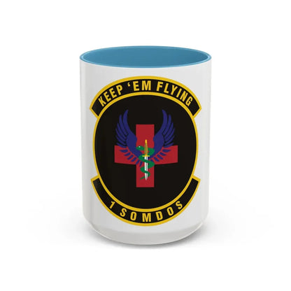 1st Special Operations Medical Operations Squadron (U.S. Air Force) Accent Coffee Mug 15oz Light Blue - Go Mug Yourself