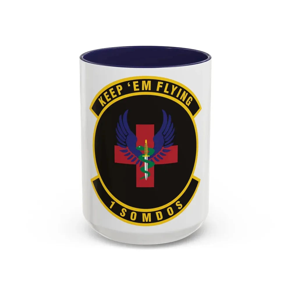 1st Special Operations Medical Operations Squadron (U.S. Air Force) Accent Coffee Mug 15oz Navy - Go Mug Yourself