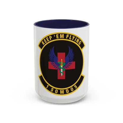 1st Special Operations Medical Operations Squadron (U.S. Air Force) Accent Coffee Mug 15oz Navy - Go Mug Yourself