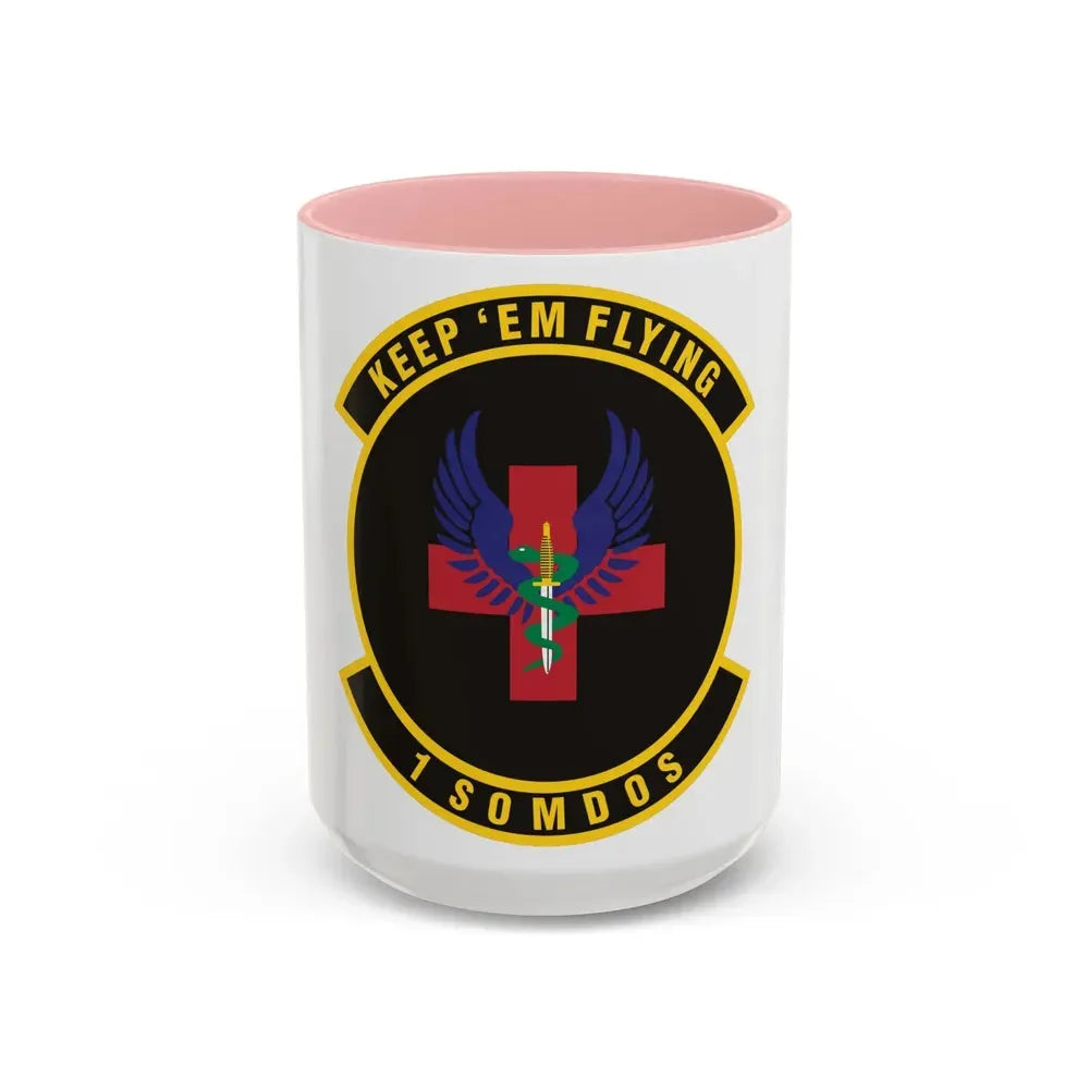 1st Special Operations Medical Operations Squadron (U.S. Air Force) Accent Coffee Mug 15oz Pink - Go Mug Yourself
