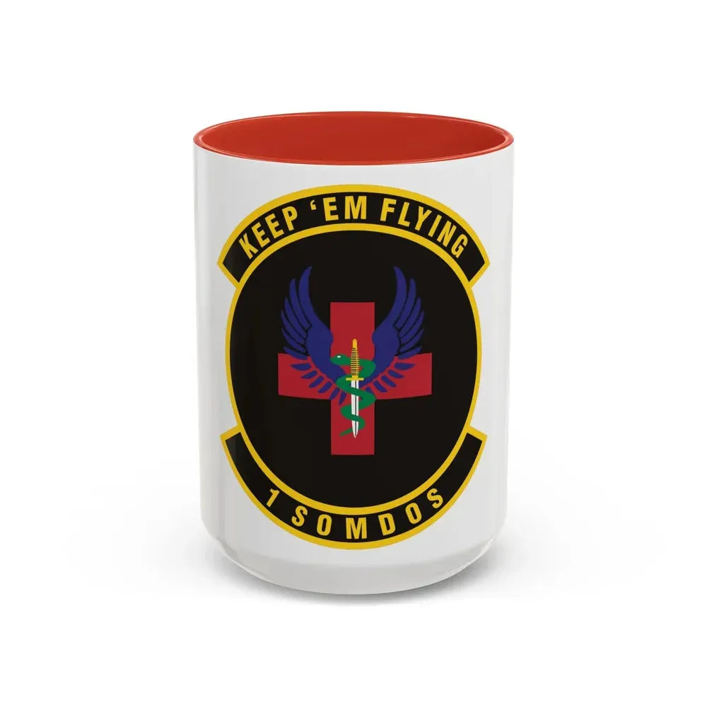 1st Special Operations Medical Operations Squadron (U.S. Air Force) Accent Coffee Mug 15oz Red - Go Mug Yourself