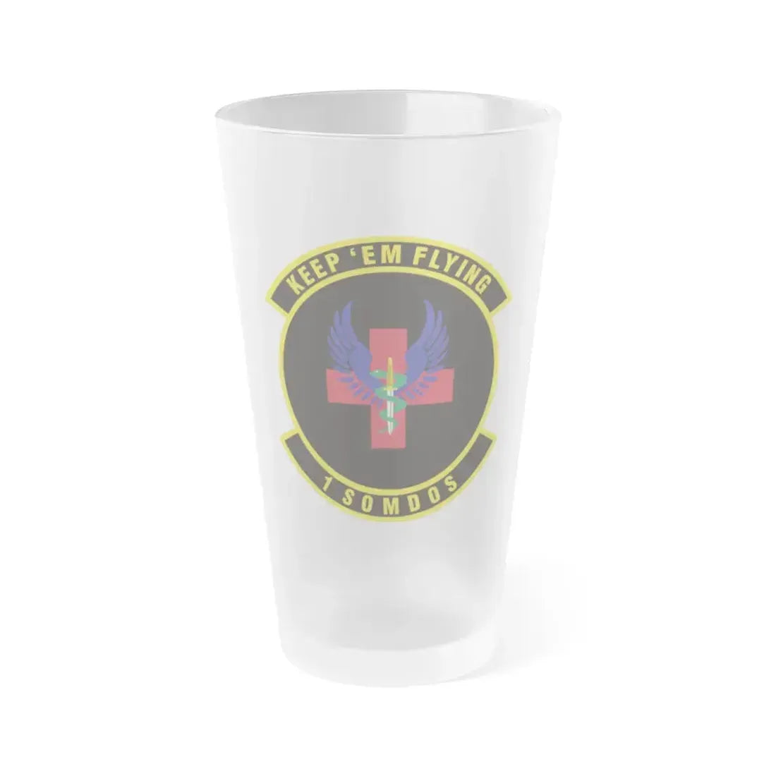 1st Special Operations Medical Operations Squadron (U.S. Air Force) Frosted Pint Glass 16oz 16oz Frosted - Go Mug Yourself