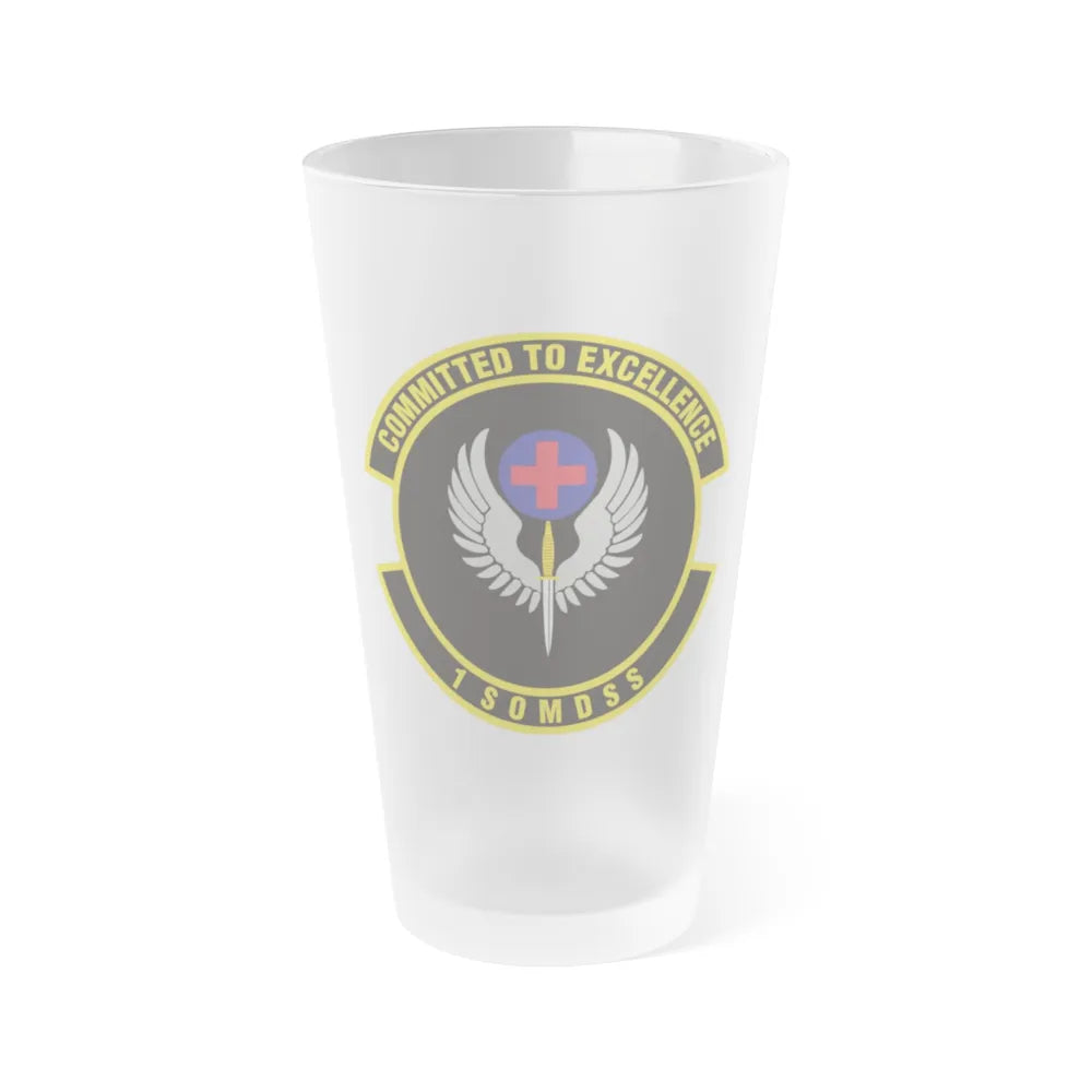 1st Special Operations Medical Support Squadron (U.S. Air Force) Frosted Pint Glass 16oz-16oz-Frosted-Go Mug Yourself