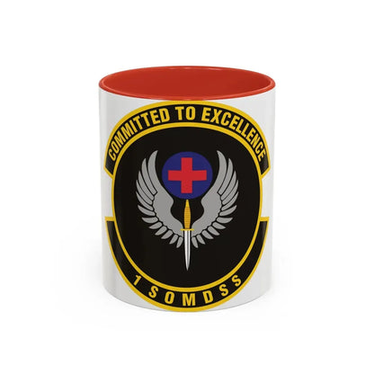 1st Special Operations Medical Support Squadron (U.S. Air Force) Accent Coffee Mug 11oz Red - Go Mug Yourself