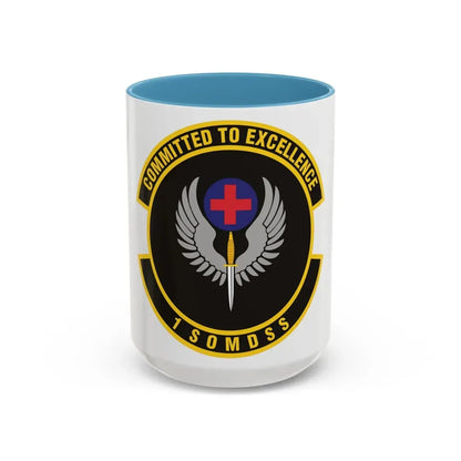 1st Special Operations Medical Support Squadron (U.S. Air Force) Accent Coffee Mug 15oz Light Blue - Go Mug Yourself