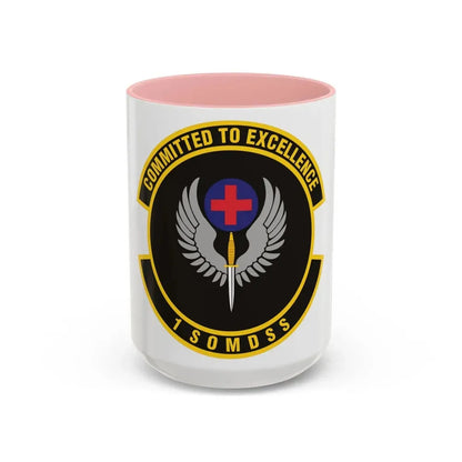 1st Special Operations Medical Support Squadron (U.S. Air Force) Accent Coffee Mug 15oz Pink - Go Mug Yourself