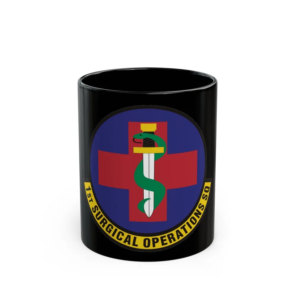 1st Surgical Operations Squadron (U.S. Air Force) Black Coffee Mug-11oz-Go Mug Yourself