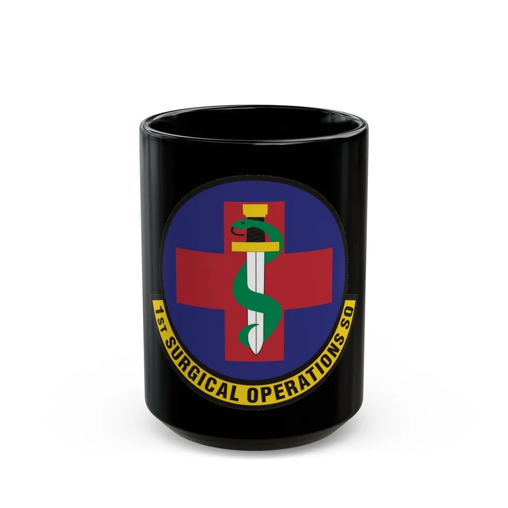 1st Surgical Operations Squadron (U.S. Air Force) Black Coffee Mug-15oz-Go Mug Yourself