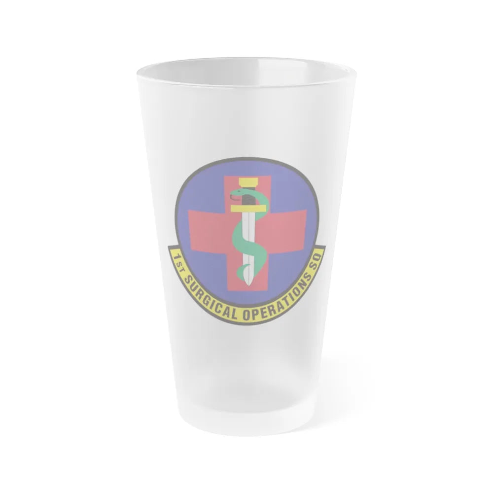 1st Surgical Operations Squadron (U.S. Air Force) Frosted Pint Glass 16oz-16oz-Frosted-Go Mug Yourself