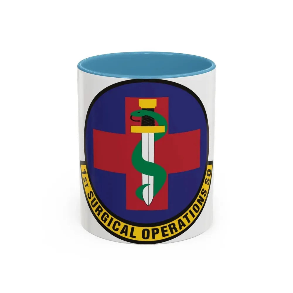 1st Surgical Operations Squadron (U.S. Air Force) Accent Coffee Mug 11oz Light Blue - Go Mug Yourself