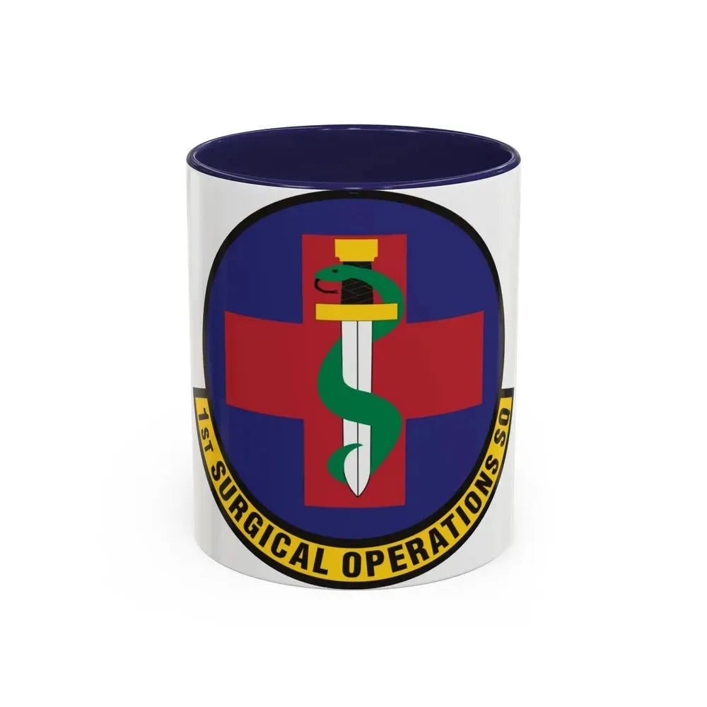 1st Surgical Operations Squadron (U.S. Air Force) Accent Coffee Mug 11oz Navy - Go Mug Yourself