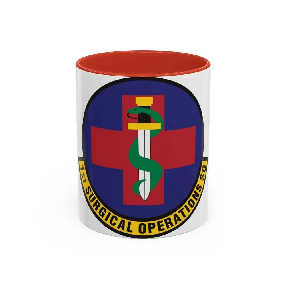 1st Surgical Operations Squadron (U.S. Air Force) Accent Coffee Mug 11oz Red - Go Mug Yourself
