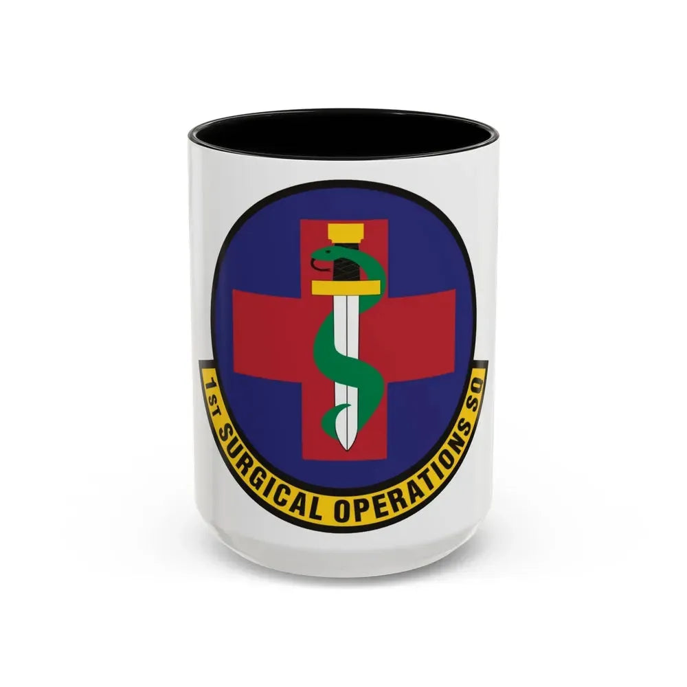 1st Surgical Operations Squadron (U.S. Air Force) Accent Coffee Mug 15oz Black - Go Mug Yourself