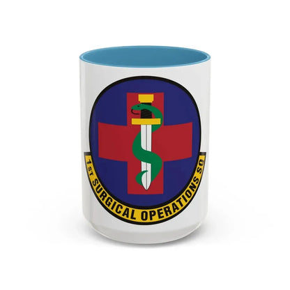 1st Surgical Operations Squadron (U.S. Air Force) Accent Coffee Mug 15oz Light Blue - Go Mug Yourself