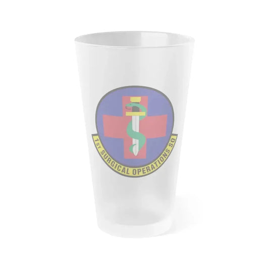 1st Surgical Operations Squadron (U.S. Air Force) Frosted Pint Glass 16oz 16oz Frosted - Go Mug Yourself