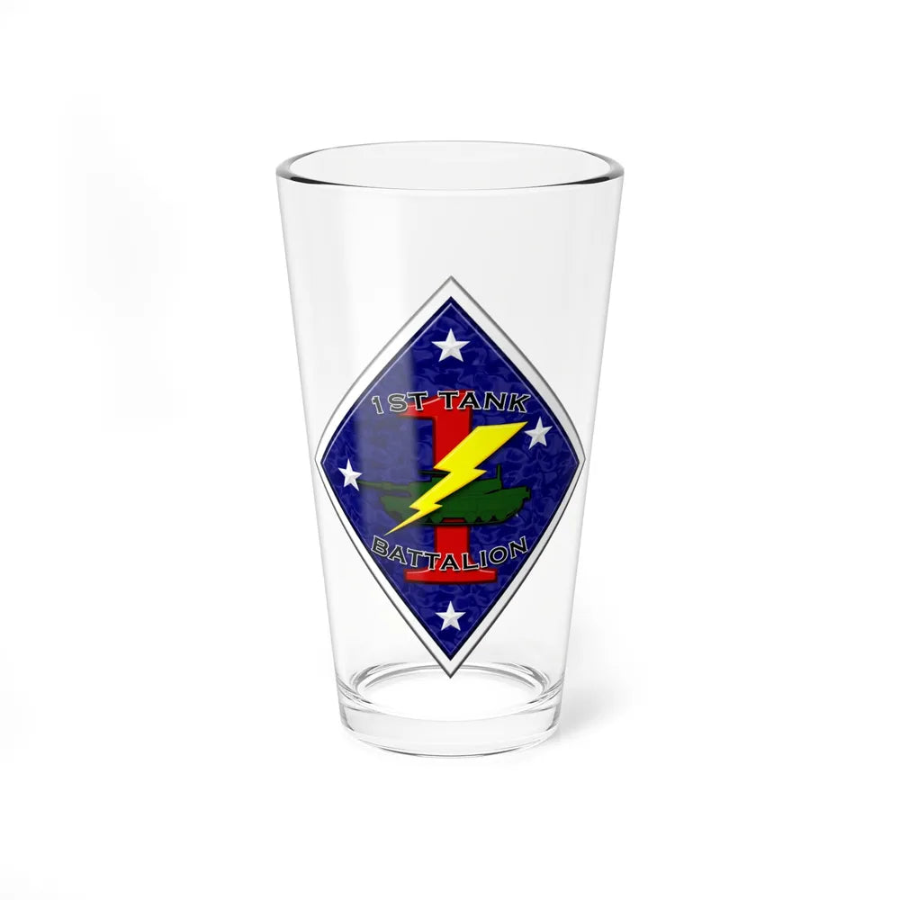 1st Tank Battalion (USMC) Pint Glass 16oz-16oz-Go Mug Yourself