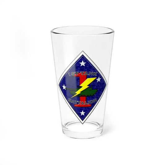 1st Tank Battalion (USMC) Pint Glass 16oz 16oz - Go Mug Yourself