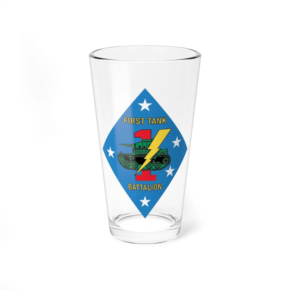 1st Tank Battalion v2 (USMC) Pint Glass 16oz-16oz-Go Mug Yourself