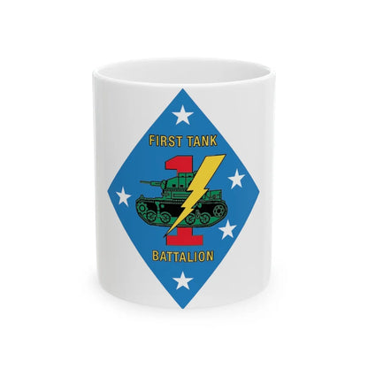 1st Tank Battalion v2 (USMC) White Coffee Mug-11oz-Go Mug Yourself