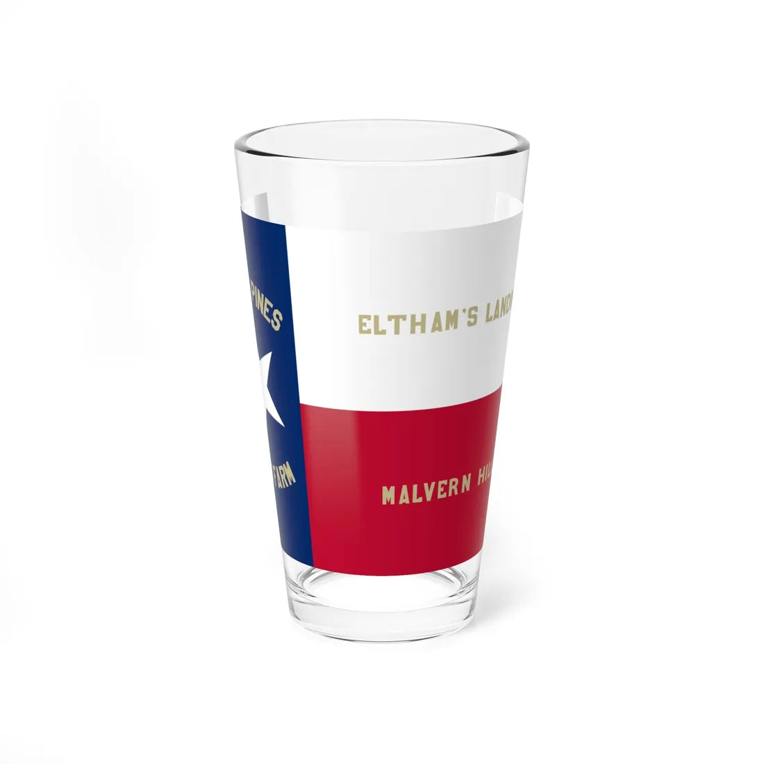 1st Texas Infantry Regiment Flag (United States) Pint Glass 16oz 16oz - Go Mug Yourself