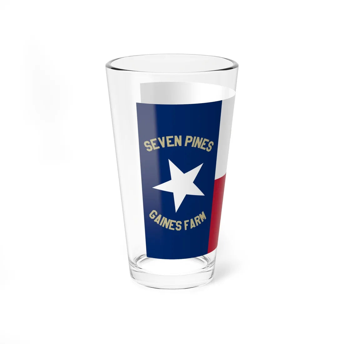 1st Texas Infantry Regiment Flag (United States) Pint Glass 16oz - Go Mug Yourself