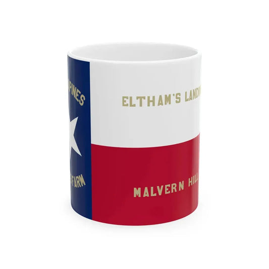 1st Texas Infantry Regiment Flag (United States) White Coffee Mug 11oz - Go Mug Yourself