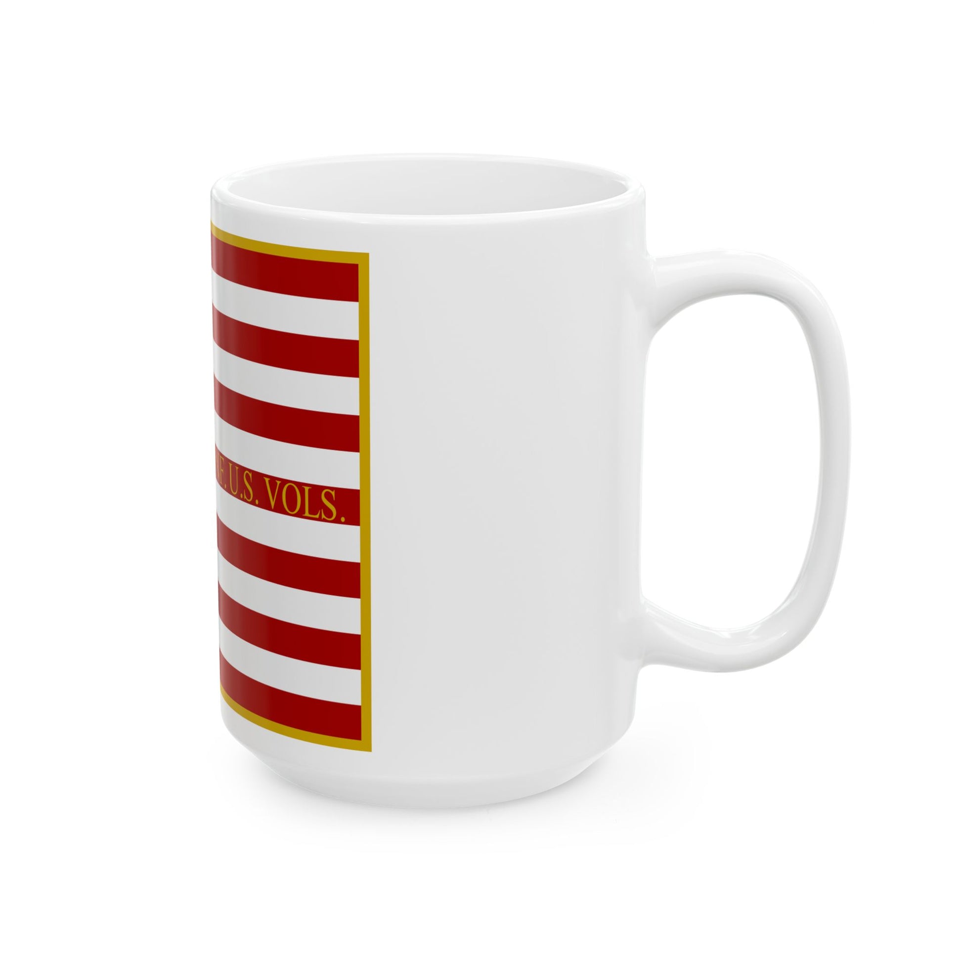 1ST. ARK. INF. U.S. VOLS. National Flag (United States) White Coffee Mug-Go Mug Yourself