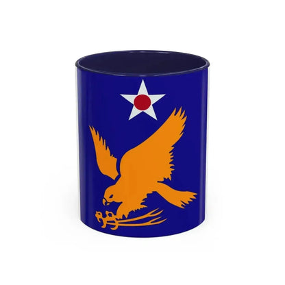 2 Air Force (U.S. Army) Accent Coffee Mug 11oz Navy - Go Mug Yourself