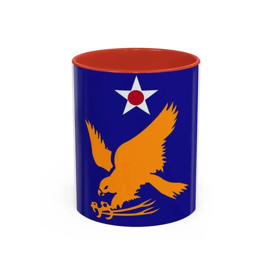 2 Air Force (U.S. Army) Accent Coffee Mug 11oz Red - Go Mug Yourself