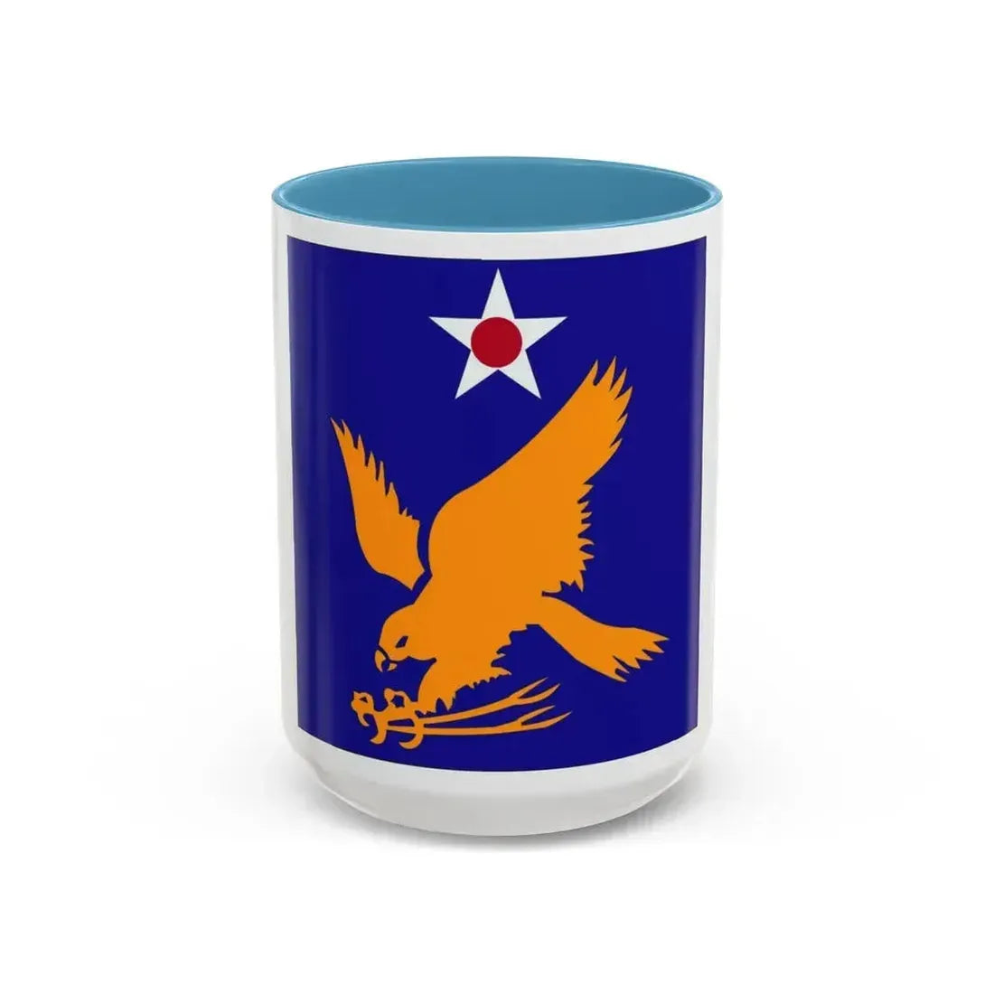 2 Air Force (U.S. Army) Accent Coffee Mug 15oz Light Blue - Go Mug Yourself