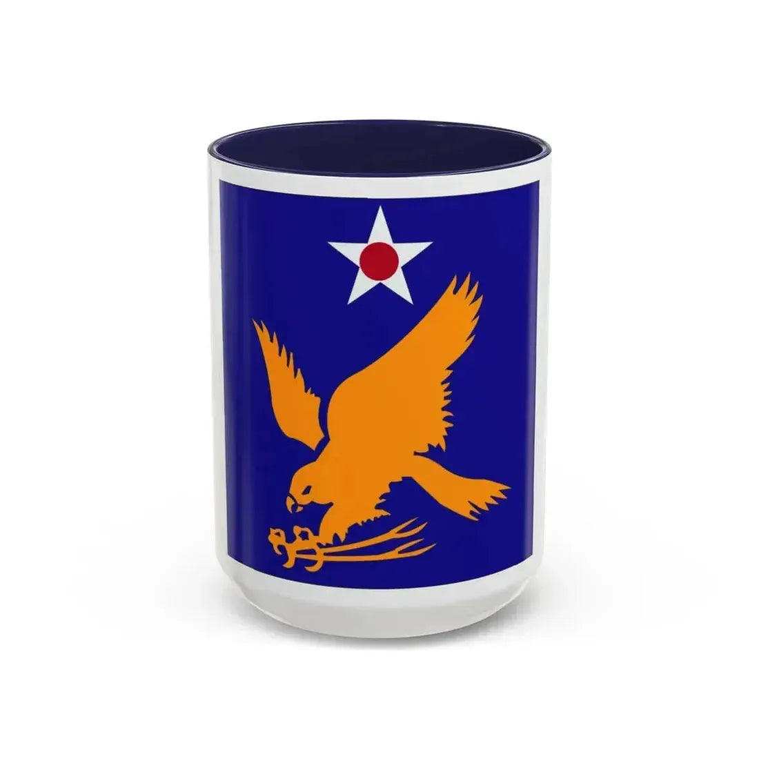 2 Air Force (U.S. Army) Accent Coffee Mug 15oz Navy - Go Mug Yourself