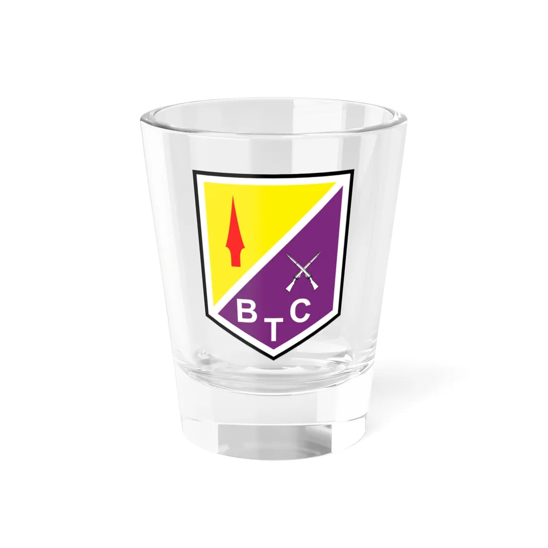 2 Brigade Training Centre (Ireland) (Coat of Arms) Shot Glass 1.5oz 1.5oz - Go Mug Yourself