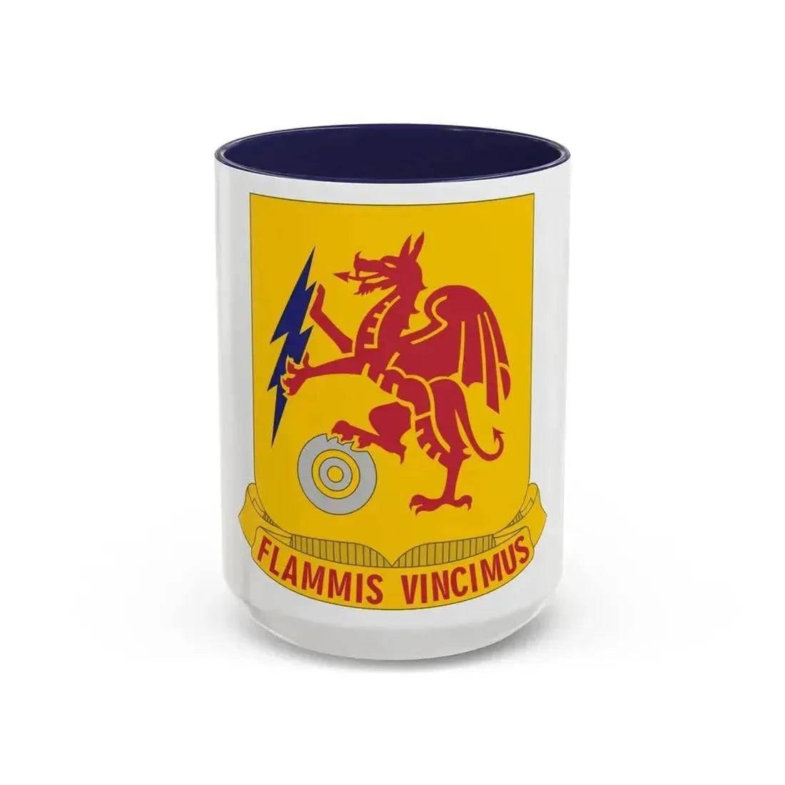 2 Chemical Battalion (U.S. Army) Accent Coffee Mug 15oz Navy - Go Mug Yourself