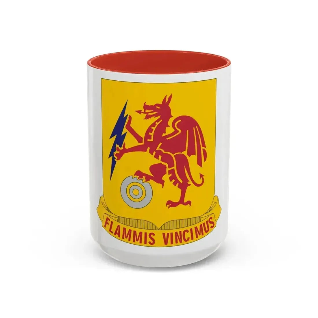 2 Chemical Battalion (U.S. Army) Accent Coffee Mug 15oz Red - Go Mug Yourself