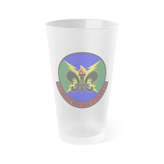 2 Combat Weather Systems Sq ACC (U.S. Air Force) Frosted Pint Glass 16oz-16oz-Frosted-Go Mug Yourself