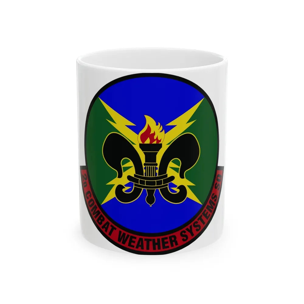 2 Combat Weather Systems Sq ACC (U.S. Air Force) White Coffee Mug-11oz-Go Mug Yourself