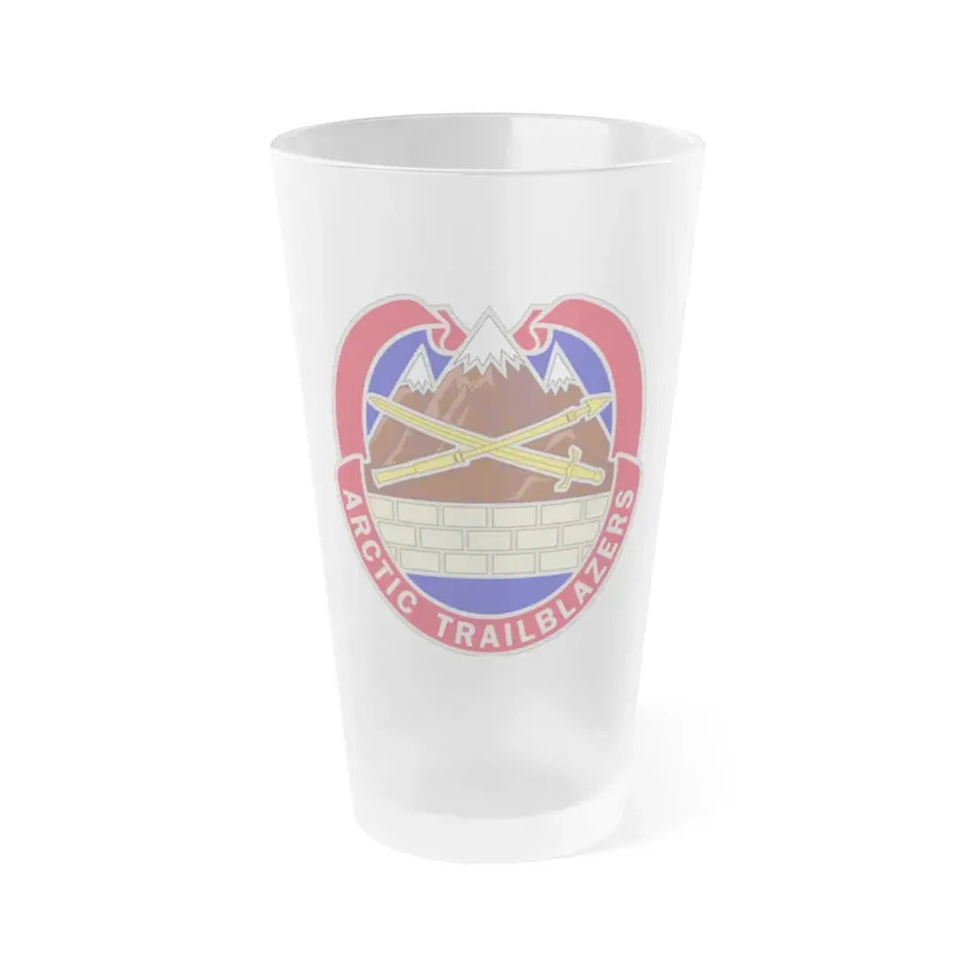 2 Engineer Brigade 2 (U.S. Army) Frosted Pint Glass 16oz Default Title - Go Mug Yourself
