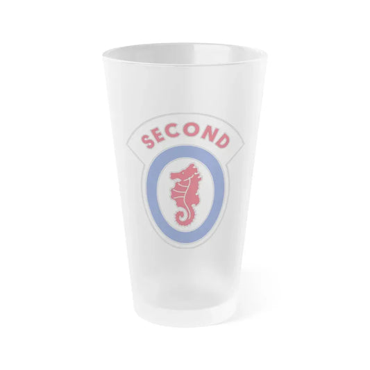 2 Engineer Brigade 3 (U.S. Army) Frosted Pint Glass 16oz Default Title - Go Mug Yourself