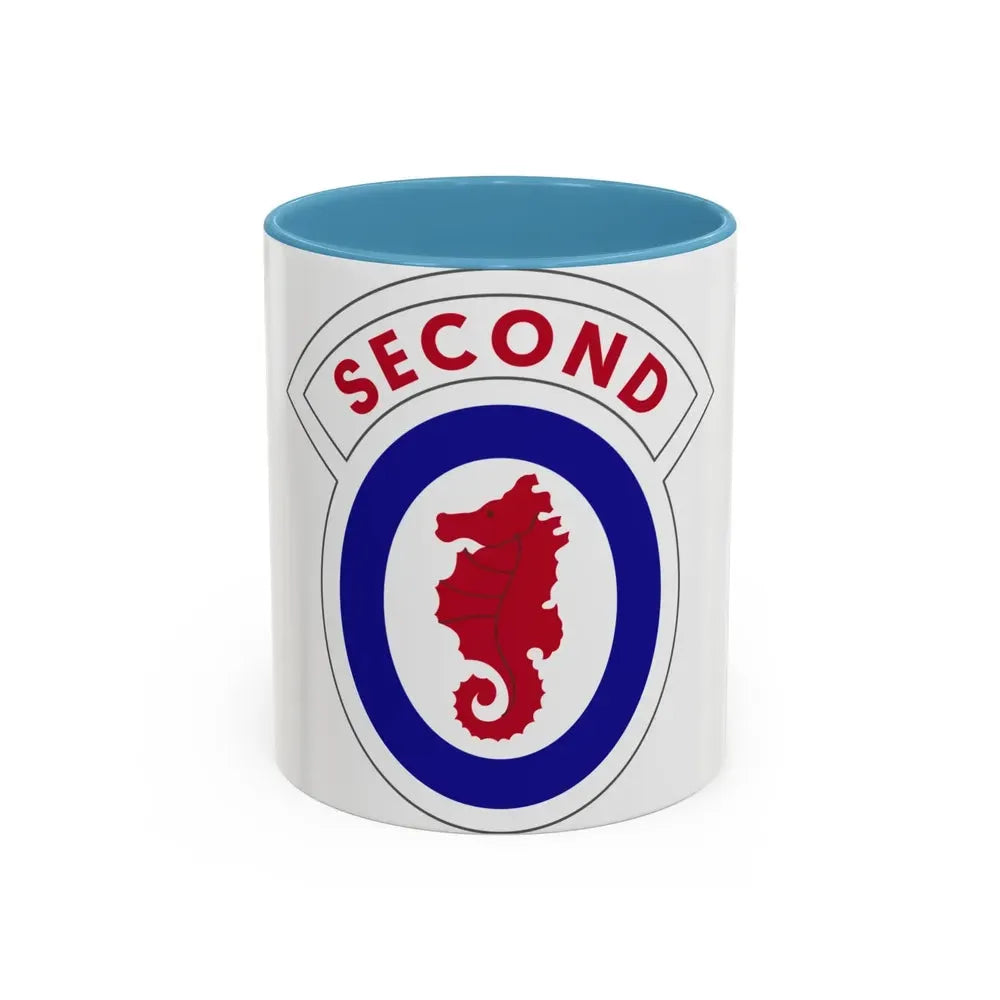 2 Engineer Brigade (U.S. Army) Accent Coffee Mug 11oz Light Blue - Go Mug Yourself
