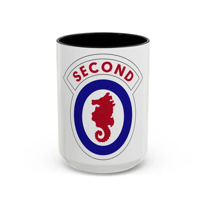 2 Engineer Brigade (U.S. Army) Accent Coffee Mug 15oz Black - Go Mug Yourself