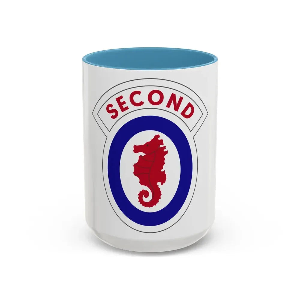 2 Engineer Brigade (U.S. Army) Accent Coffee Mug 15oz Light Blue - Go Mug Yourself